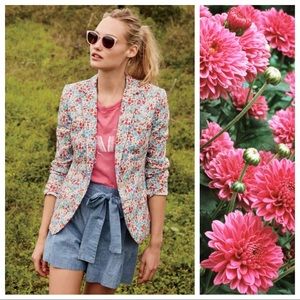 J. Crew Campbell Blazer In Liberty Poppy Floral